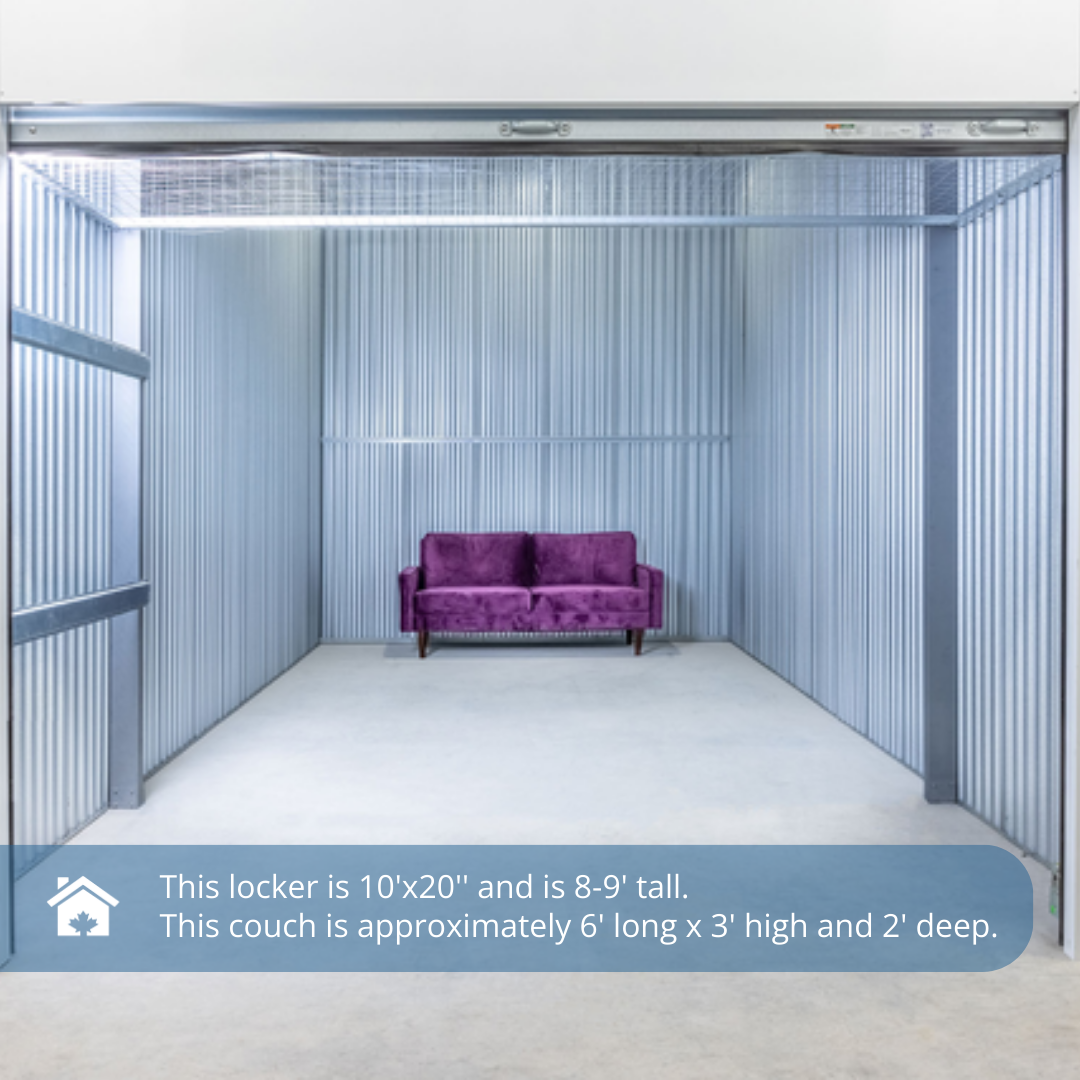 Size of 10x20 Self Storage Unit in Real Life