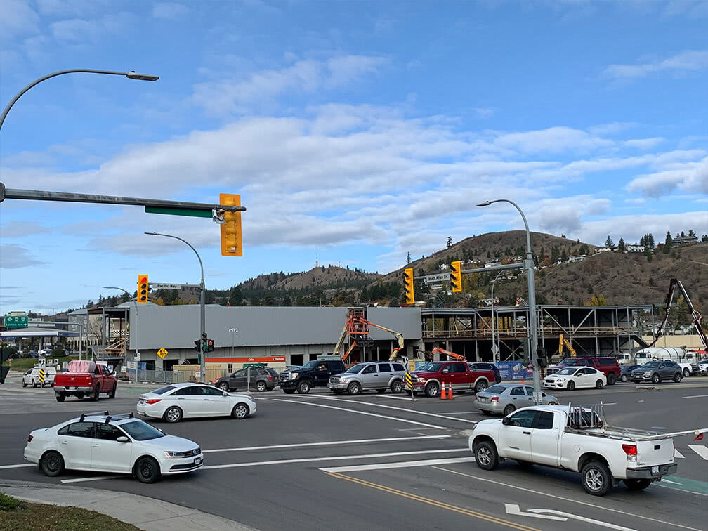 Kamloops property – view of facility on Pacific Way and Hugh Allan Drive intersection